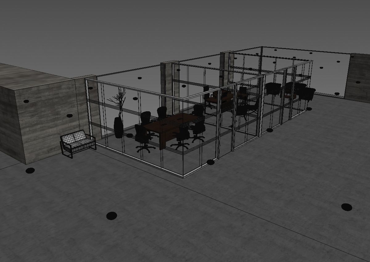 office interior partition pr2-922 a04 3D model_43