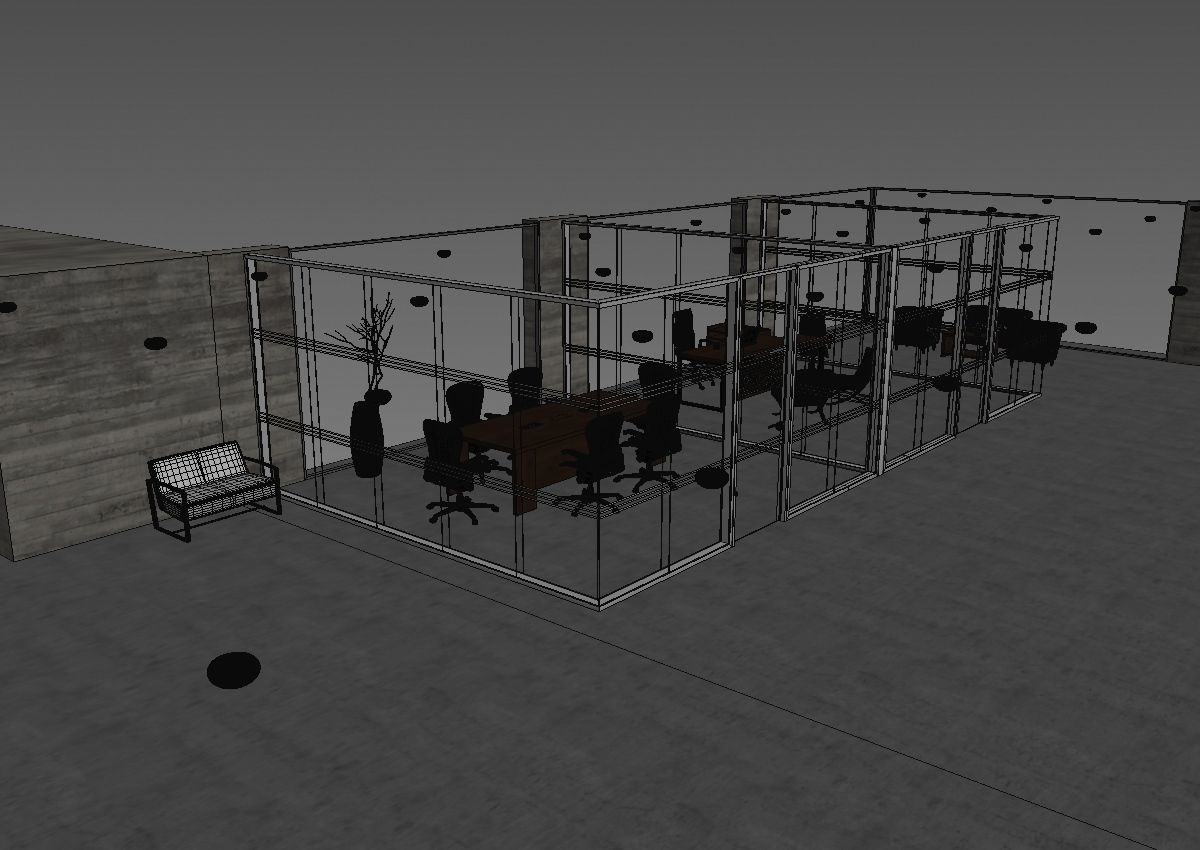 office interior partition pr2-922 a04 3D model_25