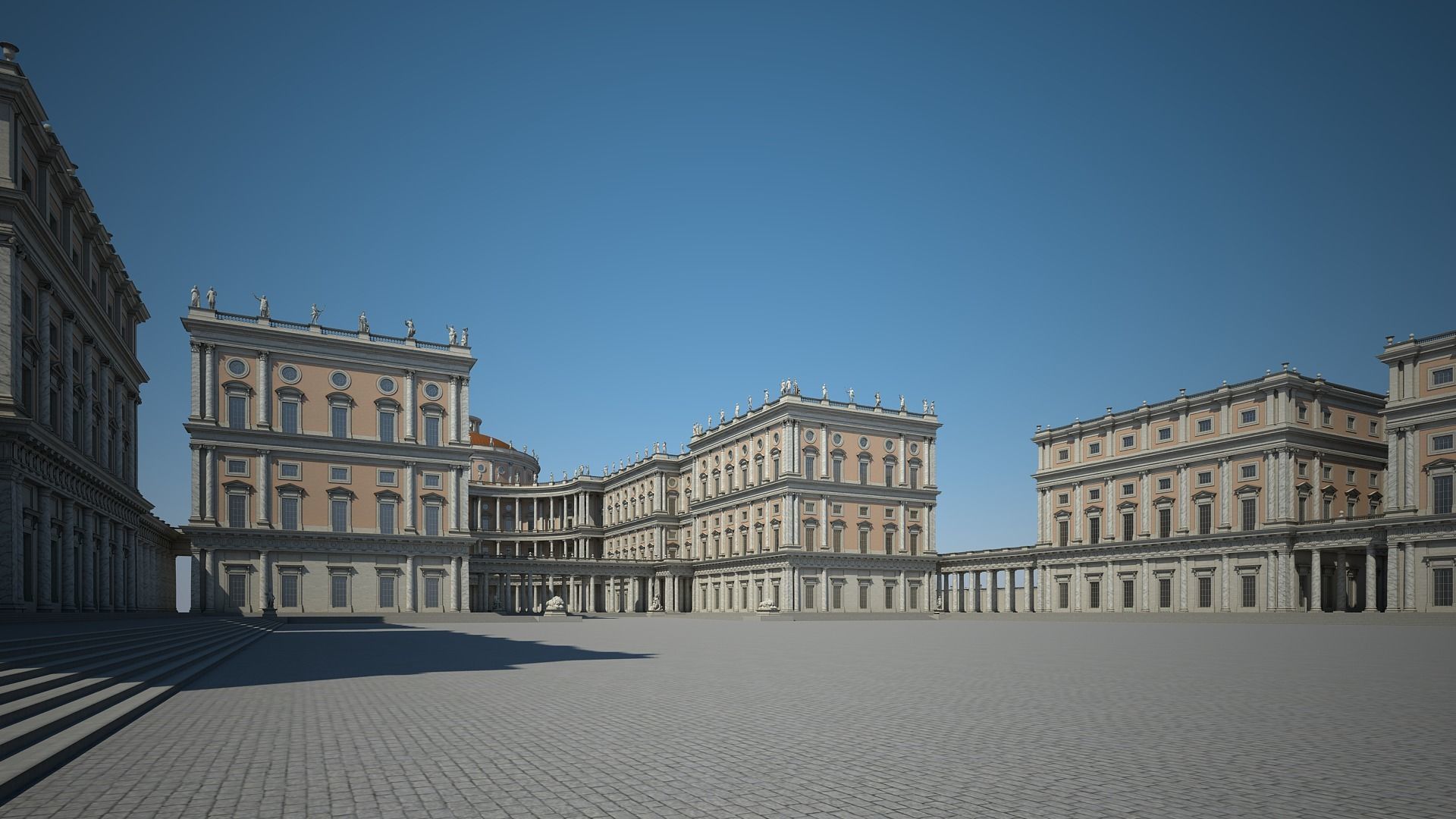 Courtyard of a Royal Palace 3D model_15