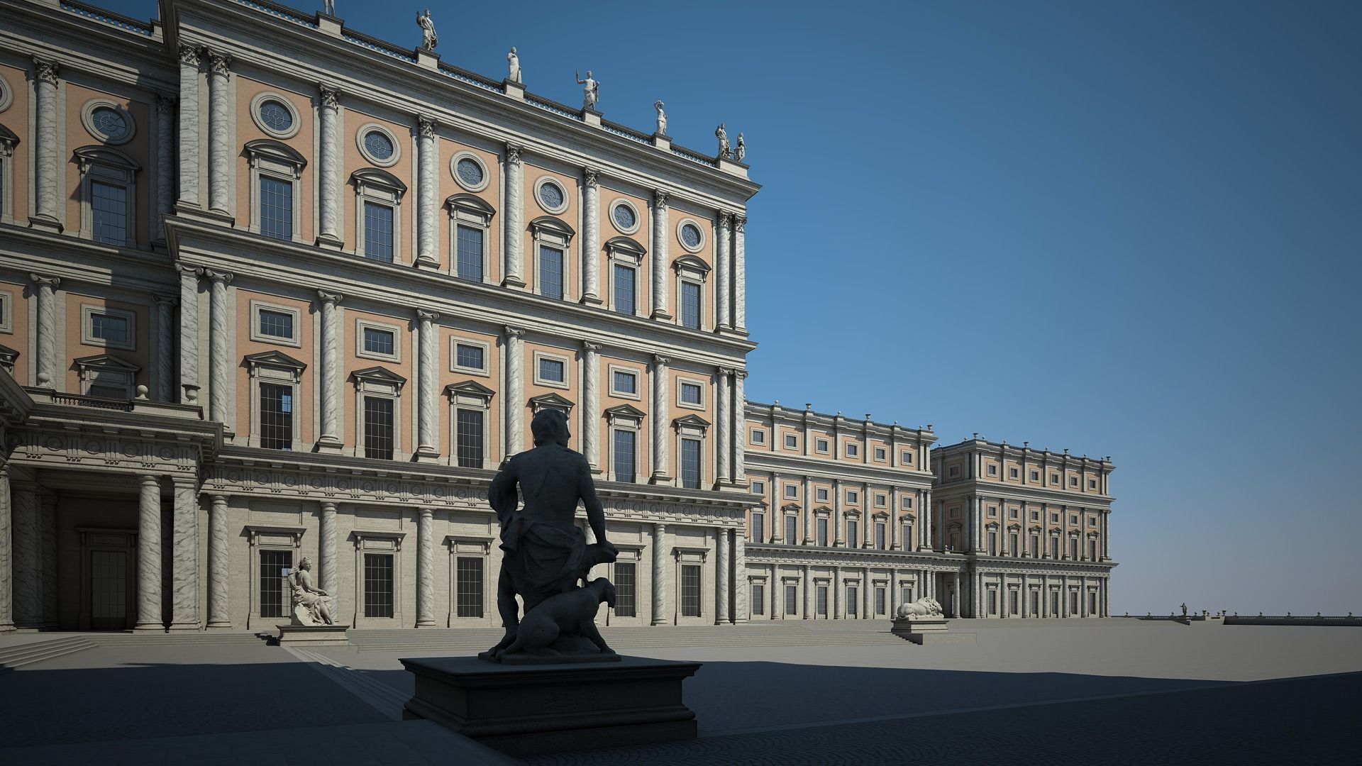 Courtyard of a Royal Palace 3D model_14