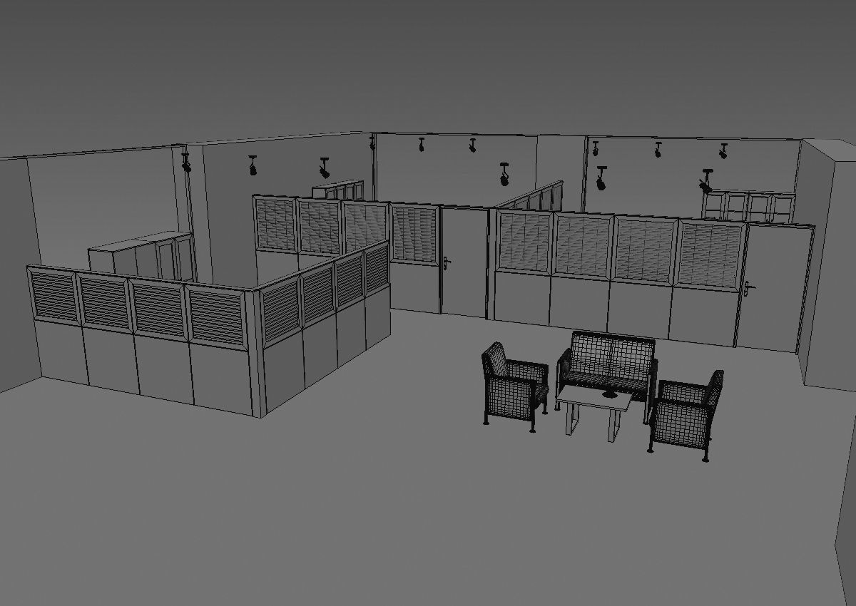 office partition pr2-1222 a05 3D model_34