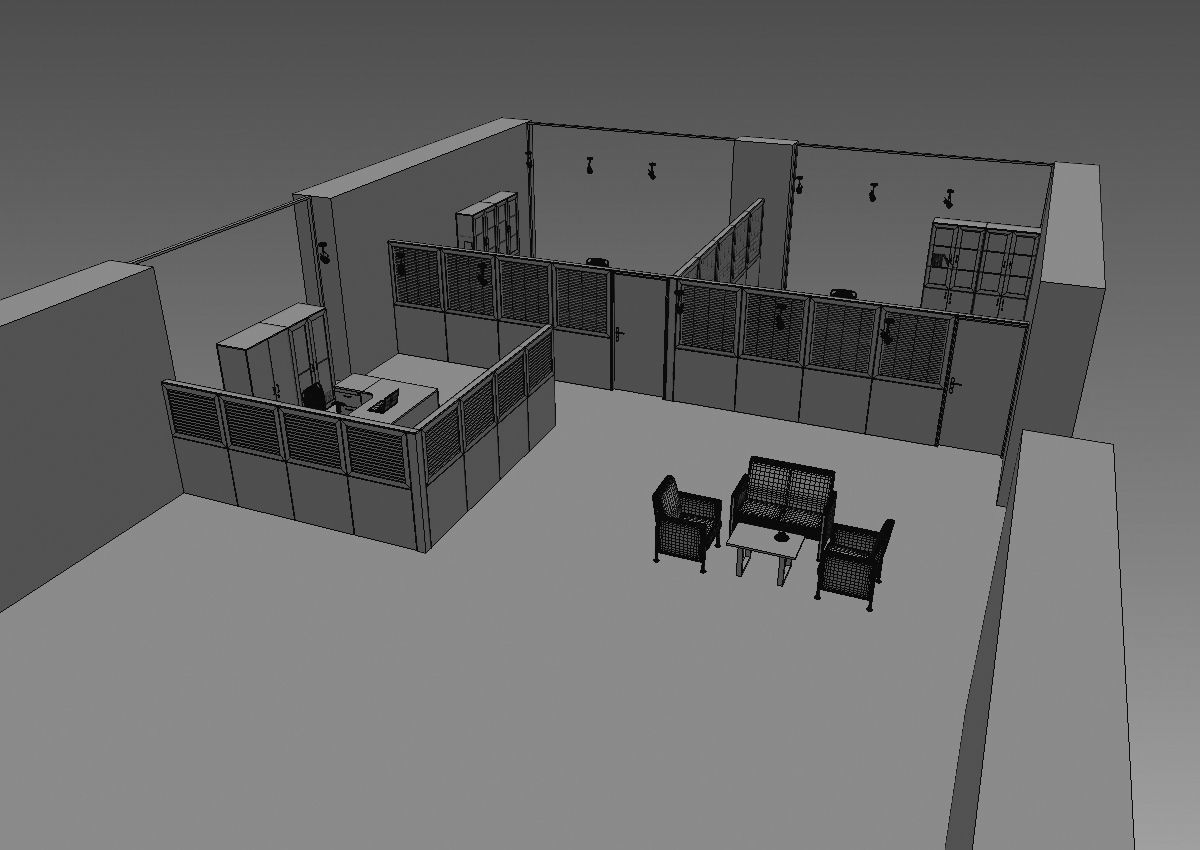 office partition pr2-1222 a05 3D model_22