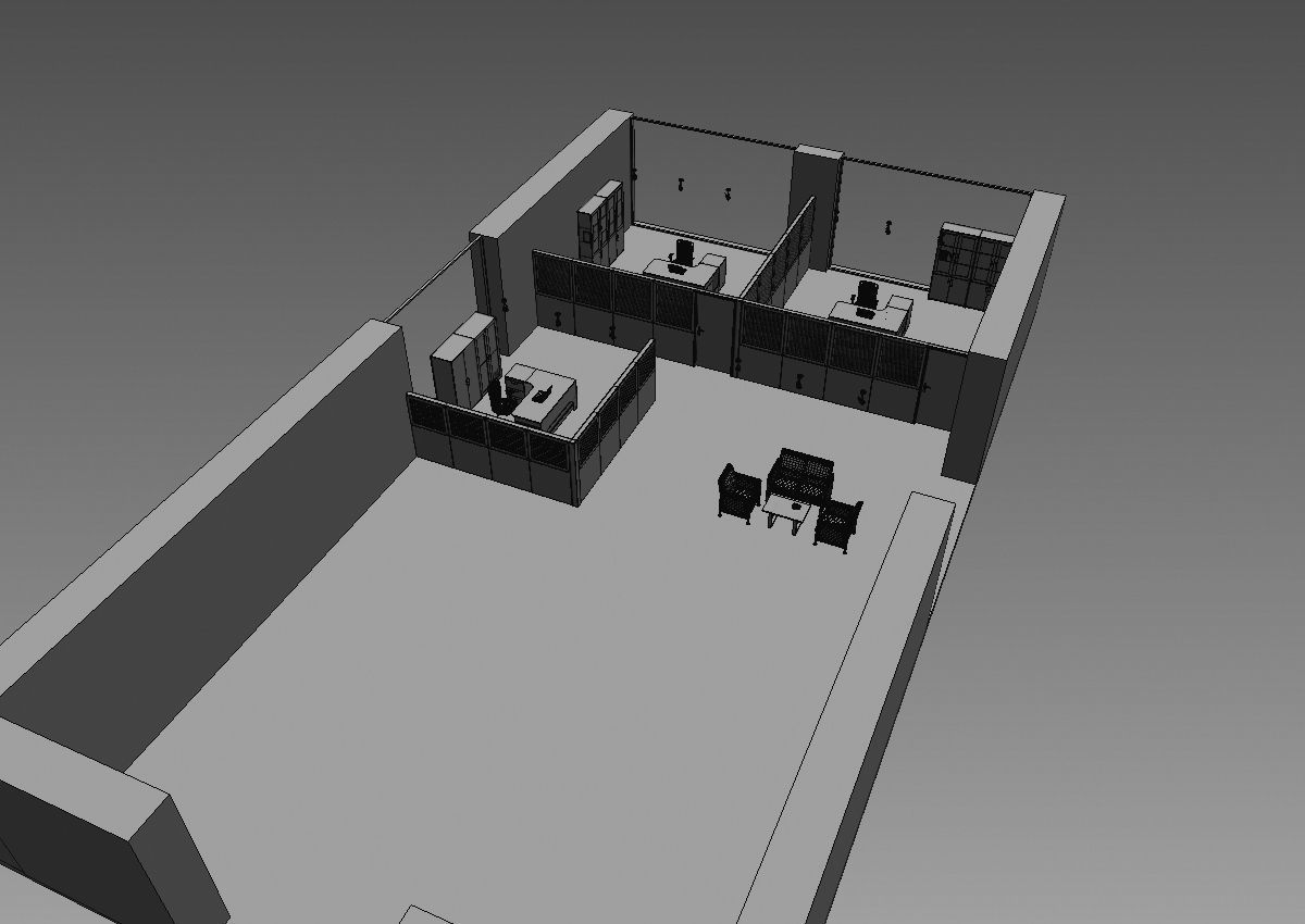 office partition pr2-1222 a05 3D model_8