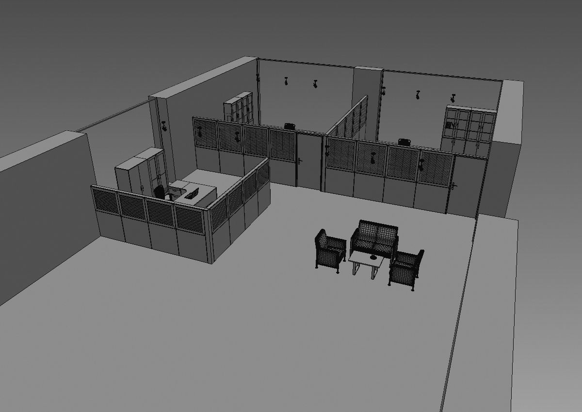 office partition pr2-1222 a05 3D model_20