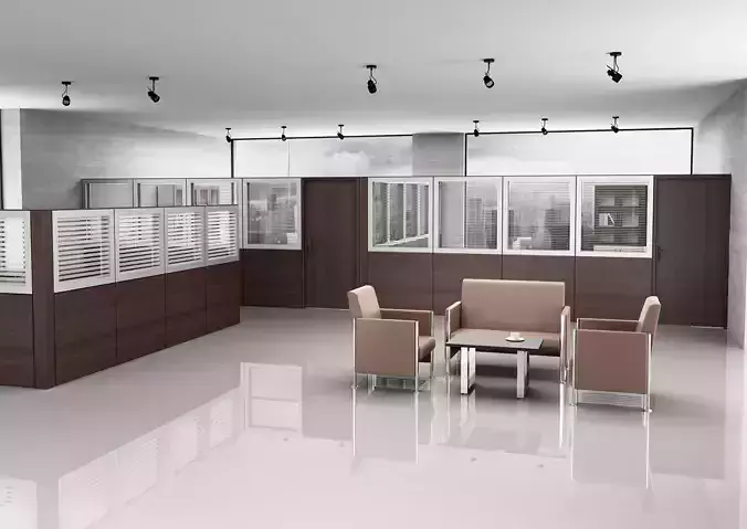 office partition pr2-1222 a05 3D model