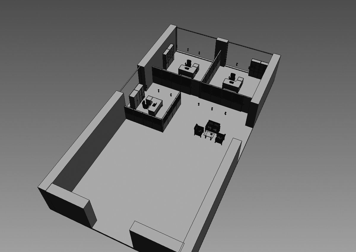 office partition pr2-1222 a05 3D model_5