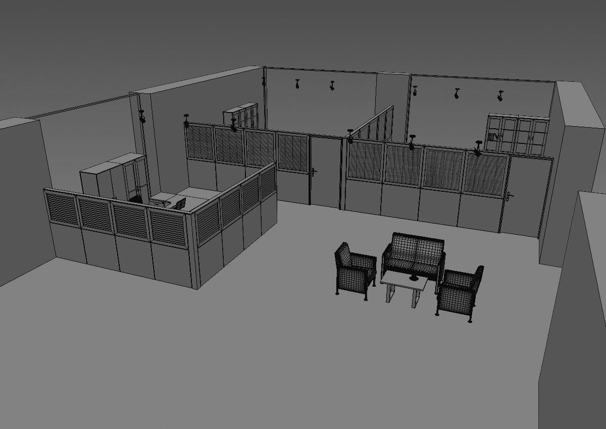 office partition pr2-1222 a05 3D model_27