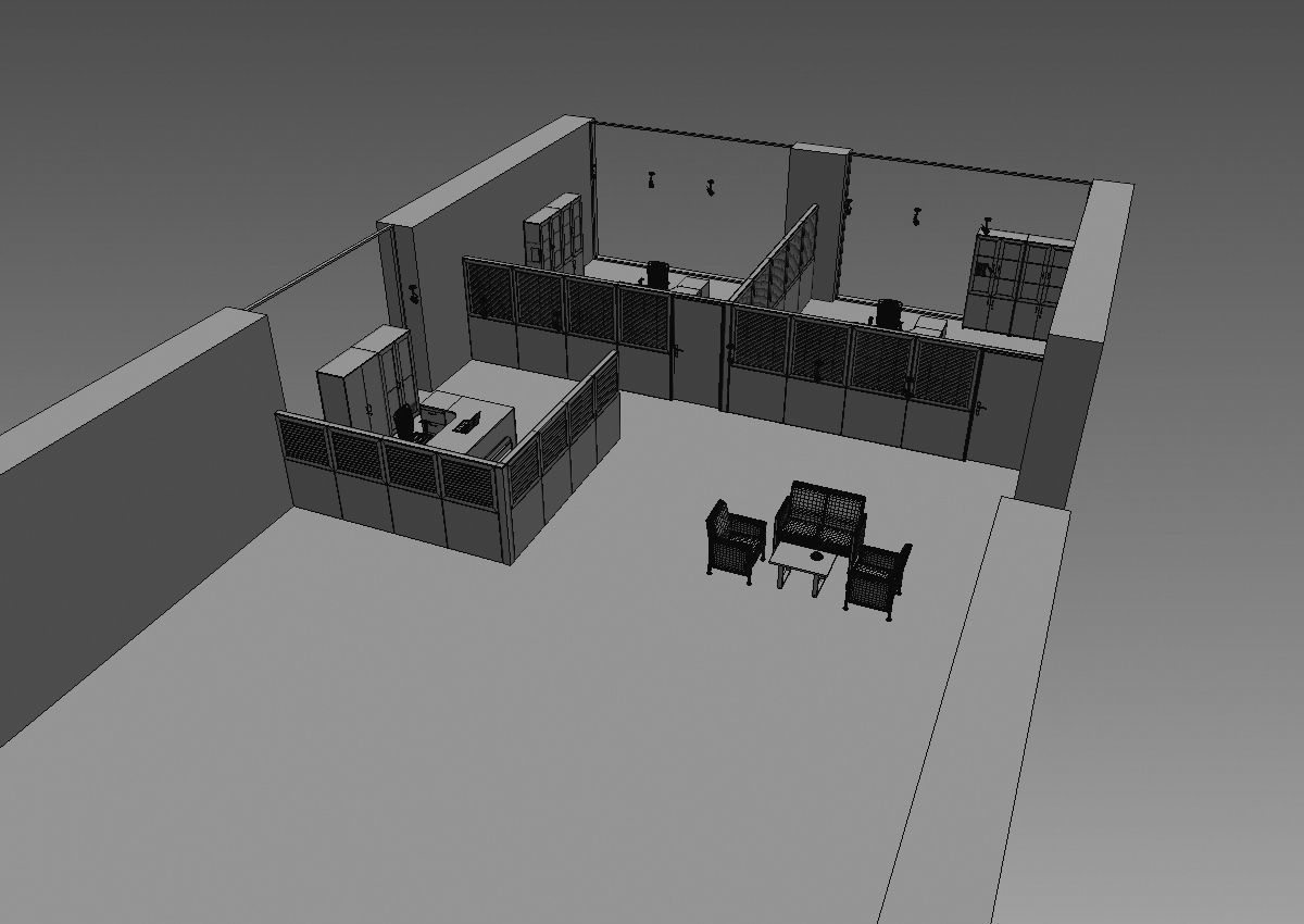office partition pr2-1222 a05 3D model_16
