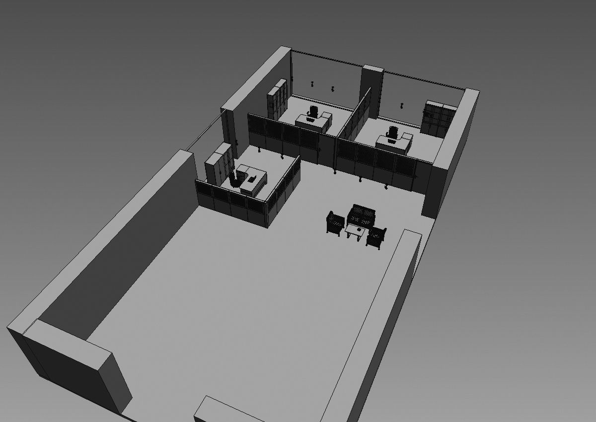 office partition pr2-1222 a05 3D model_7