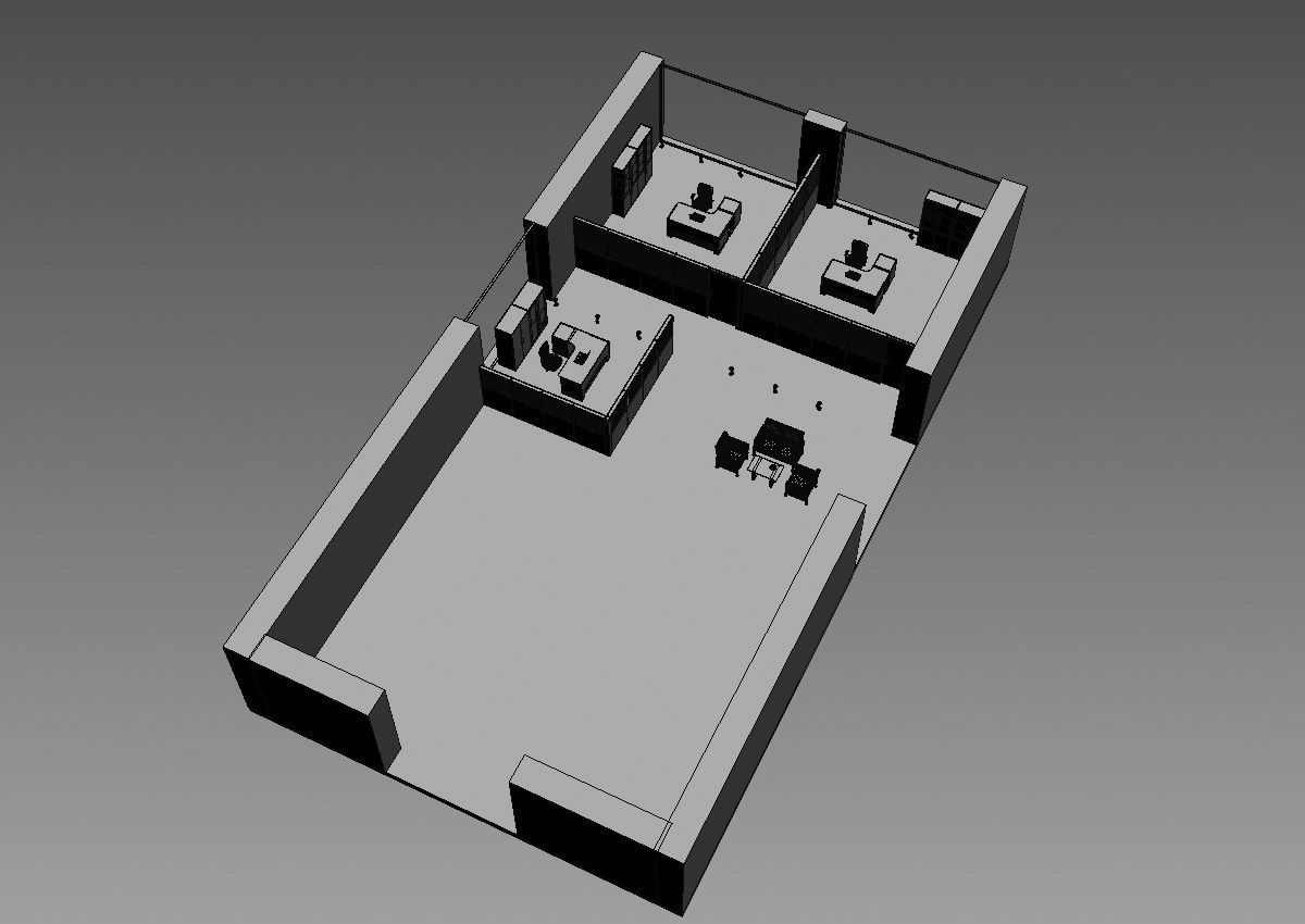 office partition pr2-1222 a05 3D model_1