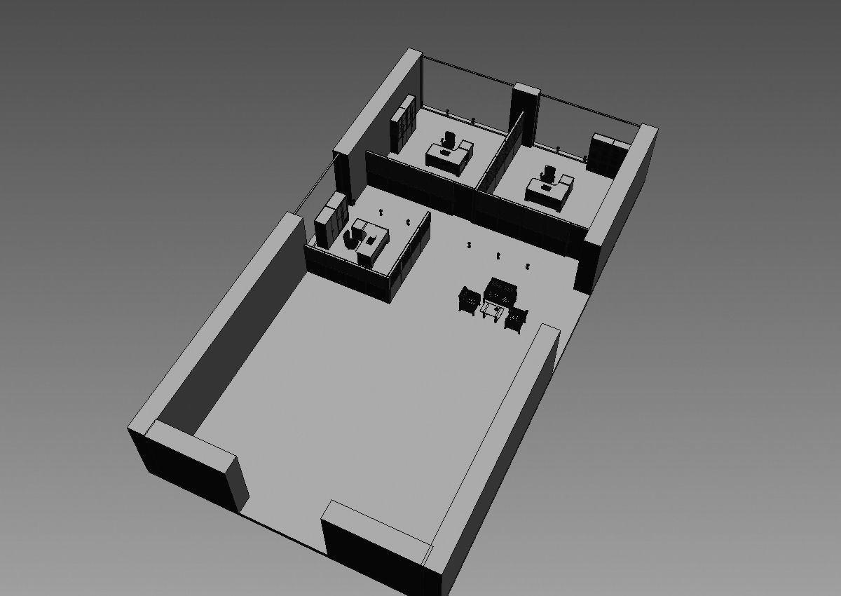 office partition pr2-1222 a05 3D model_3