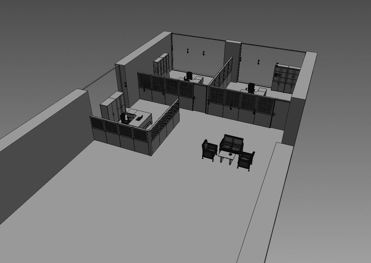 office partition pr2-1222 a05 3D model_14