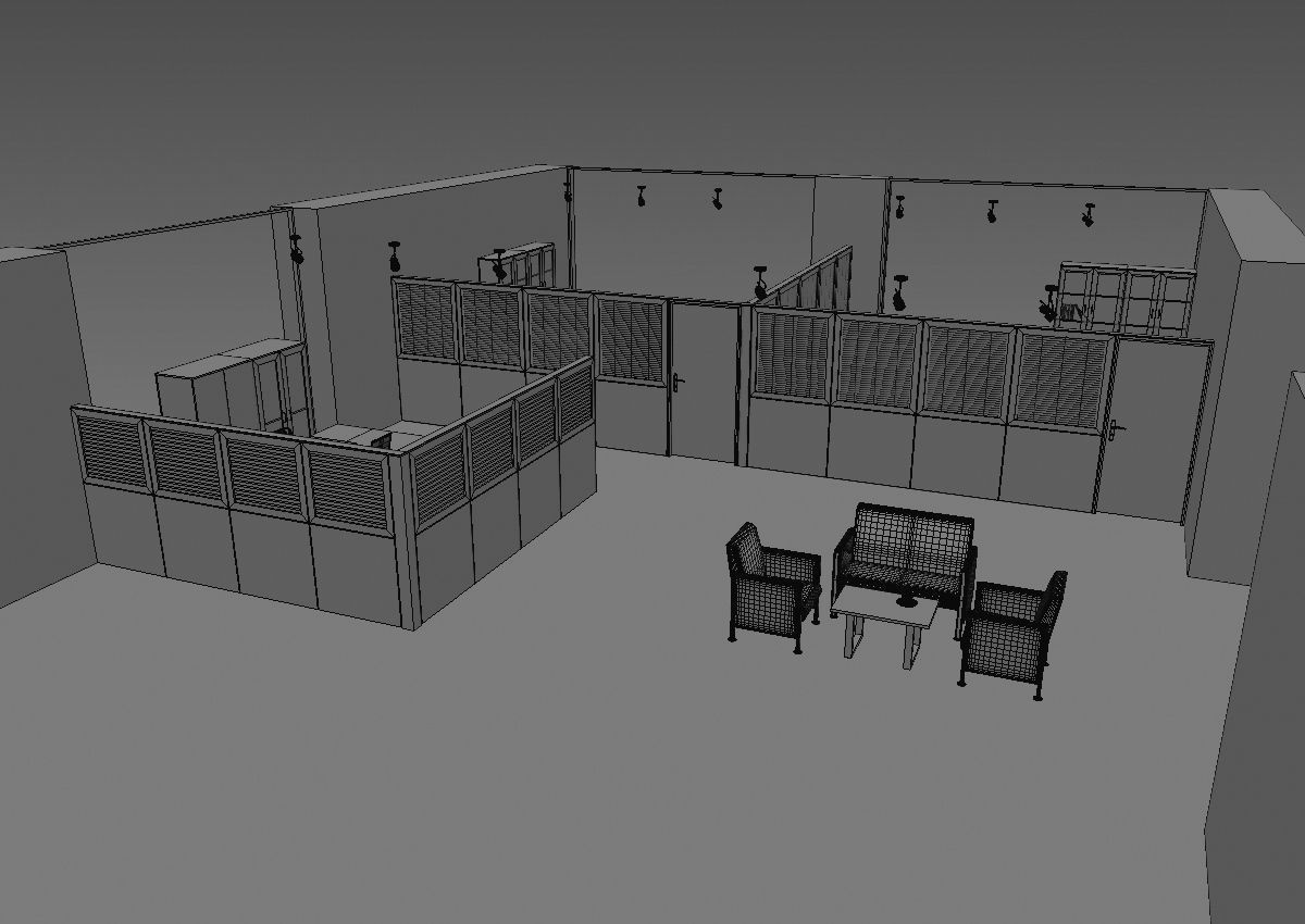 office partition pr2-1222 a05 3D model_30