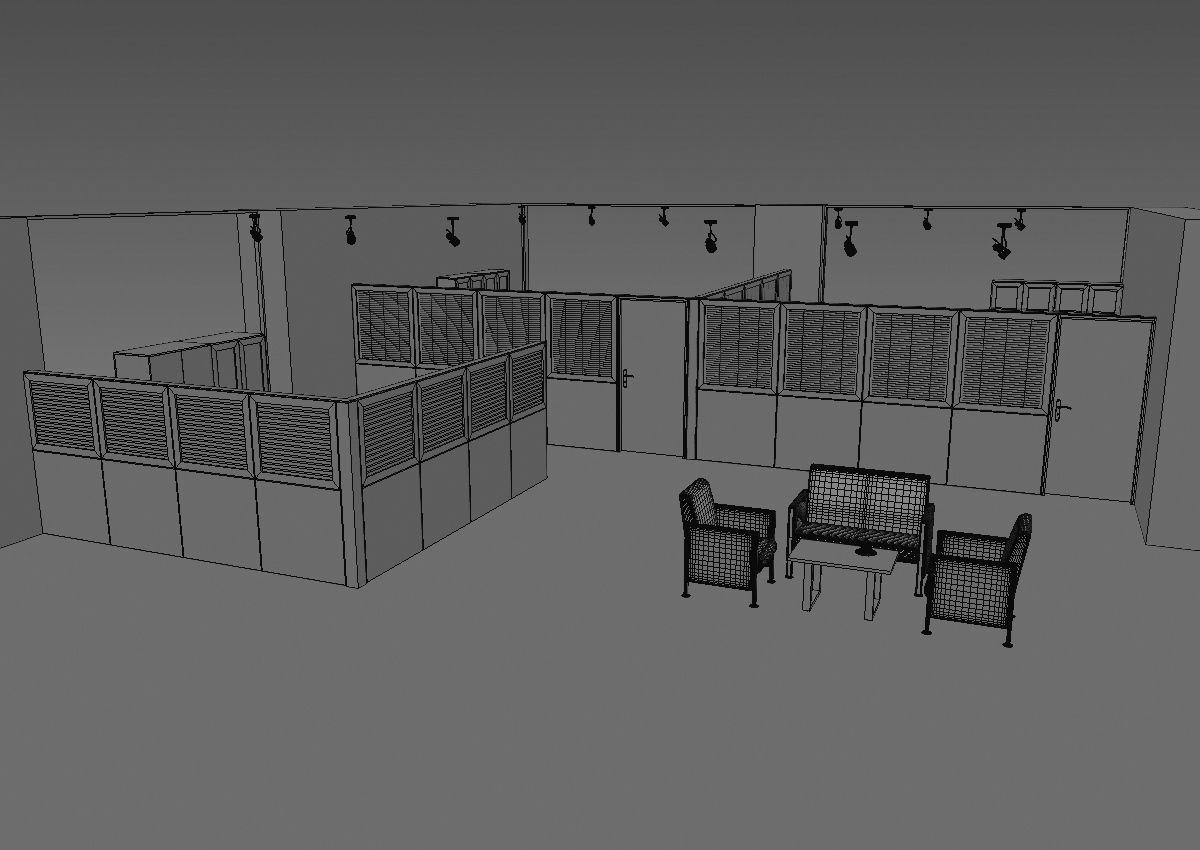 office partition pr2-1222 a05 3D model_36