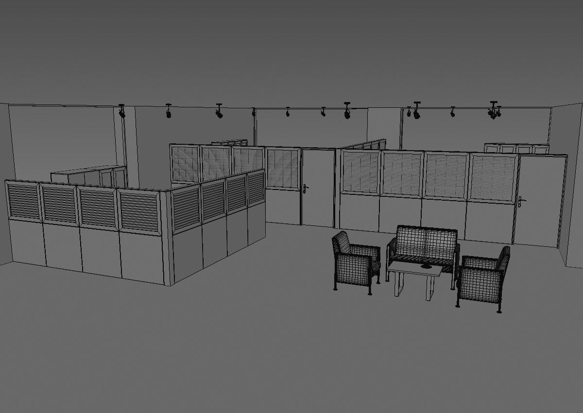 office partition pr2-1222 a05 3D model_38