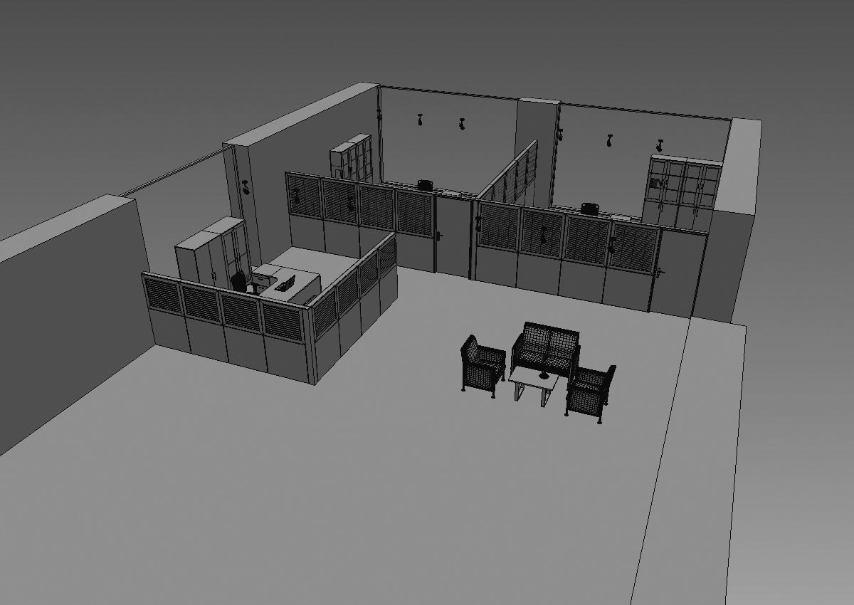 office partition pr2-1222 a05 3D model_19