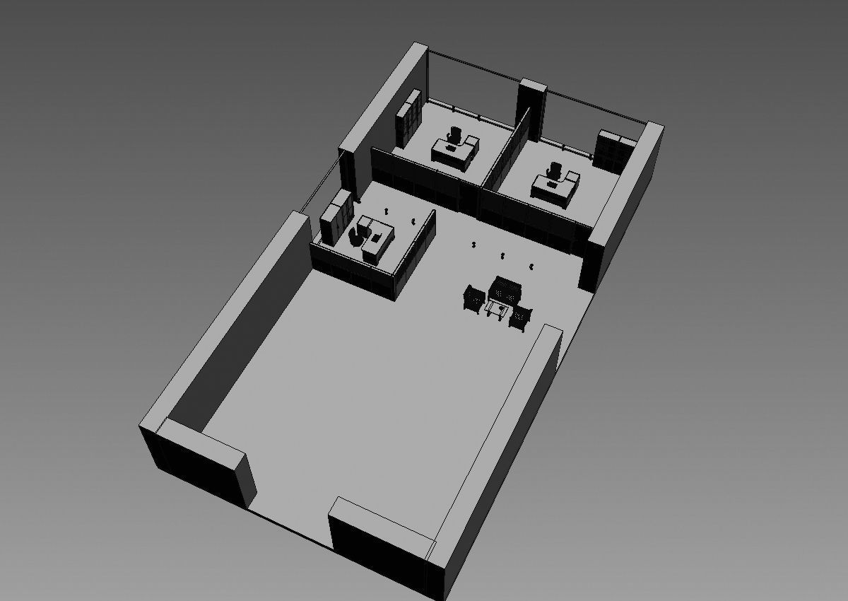 office partition pr2-1222 a05 3D model_2