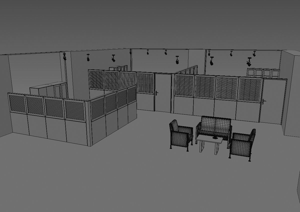 office partition pr2-1222 a05 3D model_35