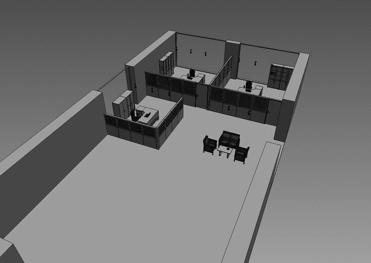 office partition pr2-1222 a05 3D model_11