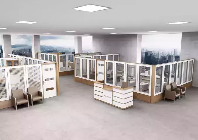 office partition pr2-1322 a06 3D model
