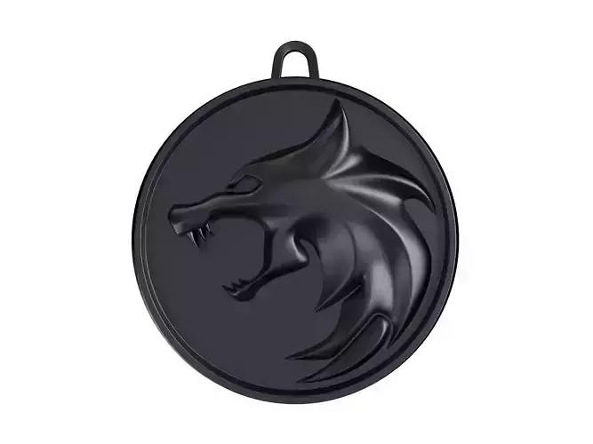 The Witcher Wolf Medallion