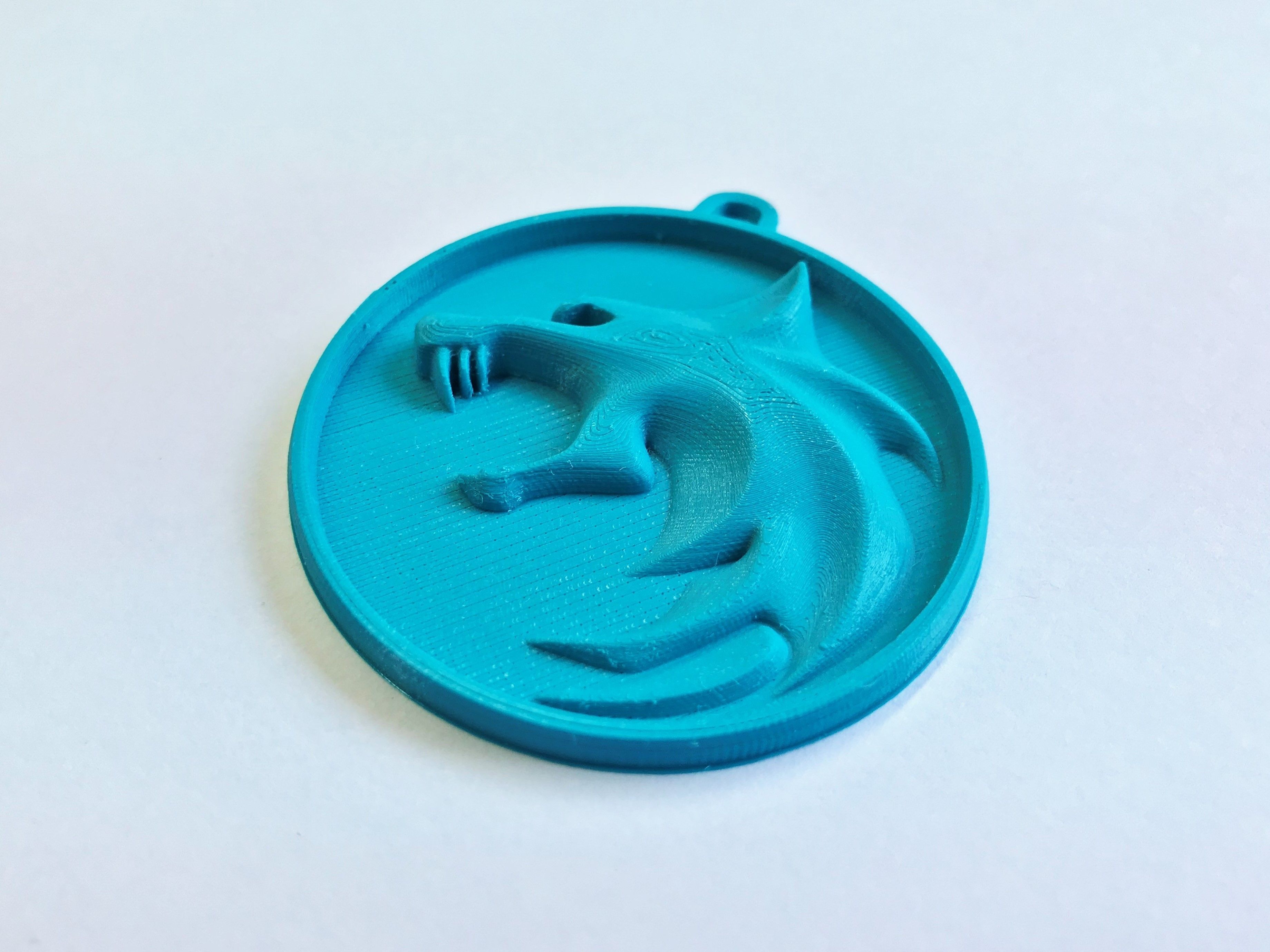 The Witcher Wolf Medallion 3D print model_5