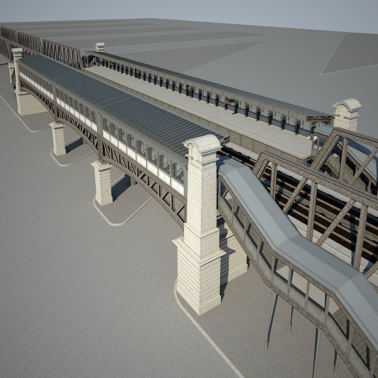 Elevated Railway 3D model_24