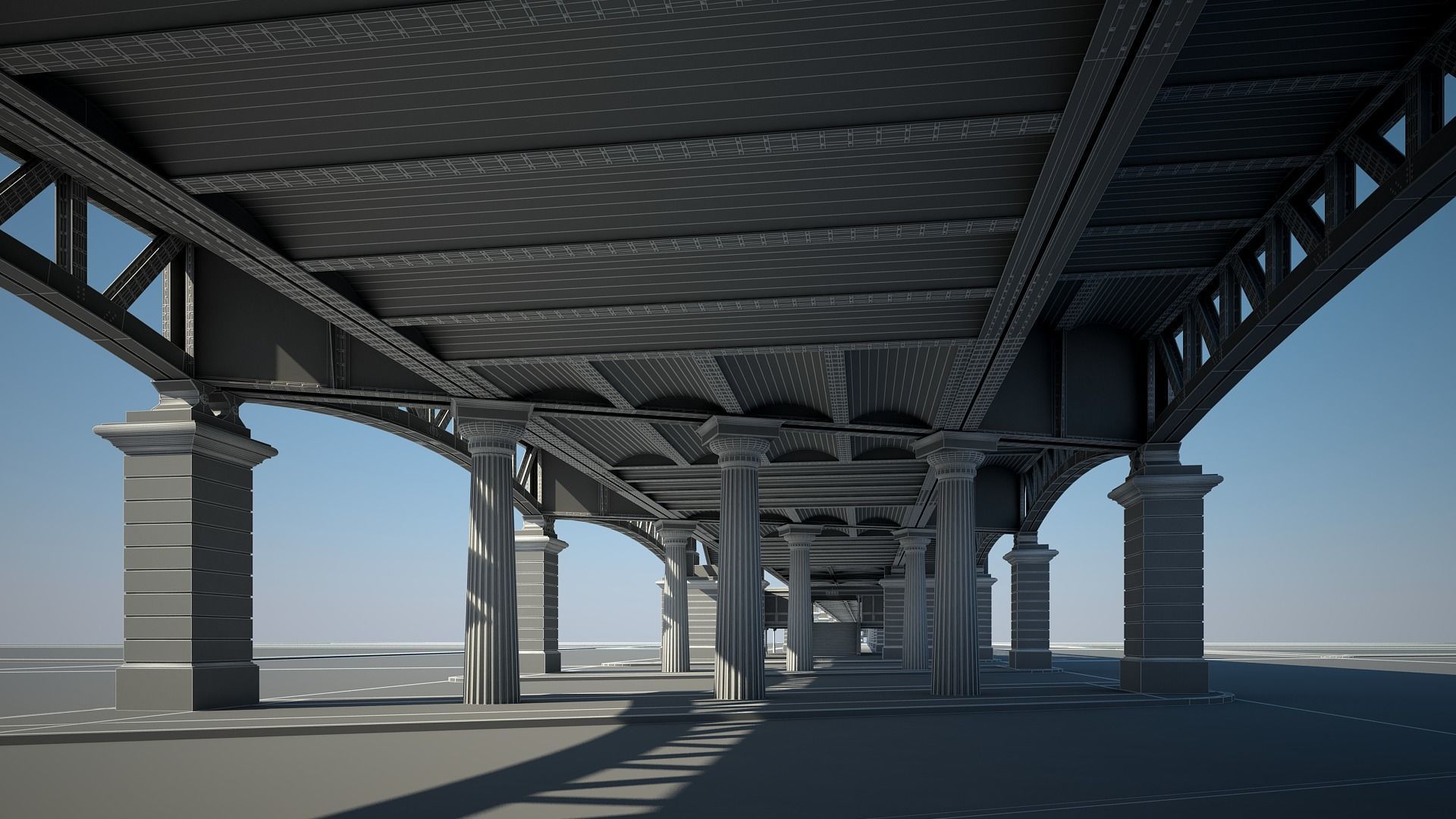 Elevated Railway 3D model_29
