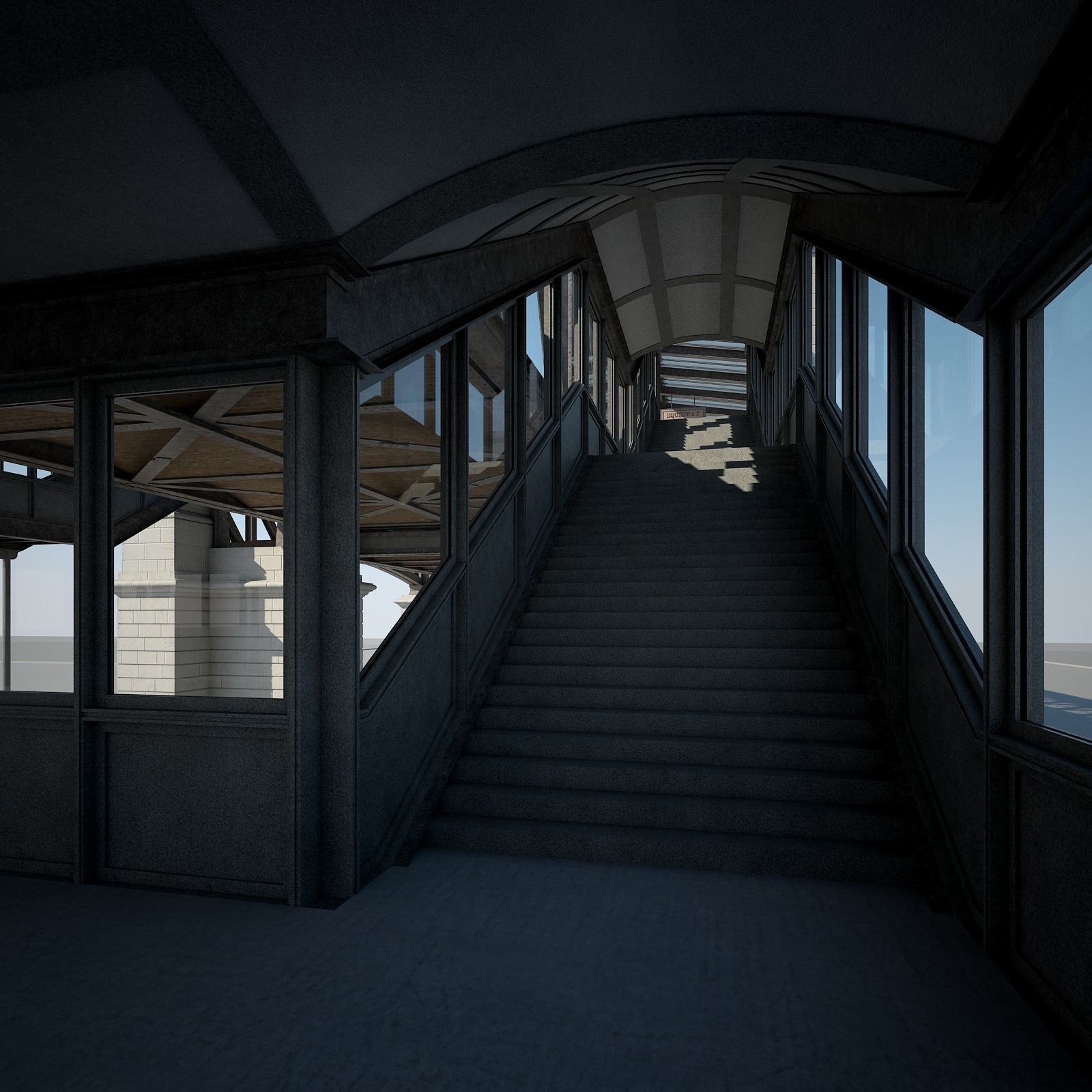 Elevated Railway 3D model_10