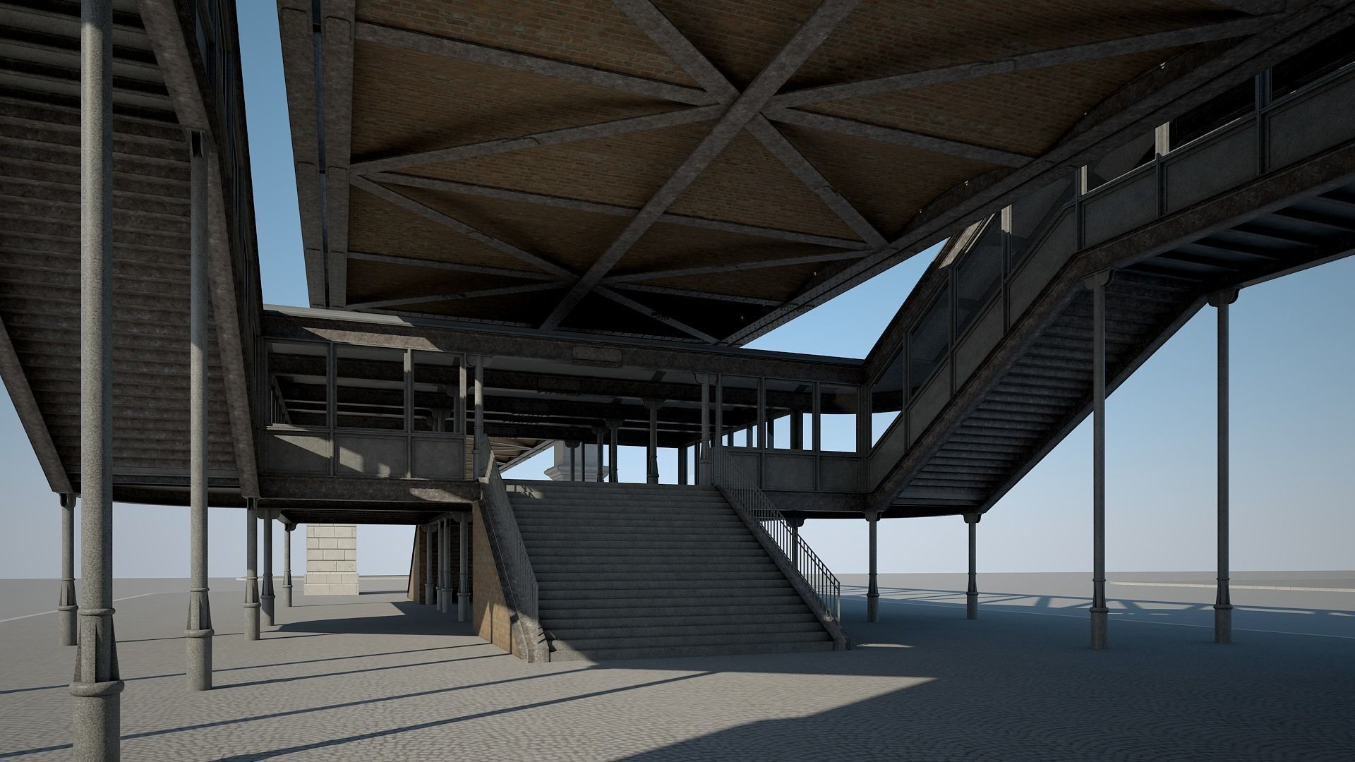 Elevated Railway 3D model_7