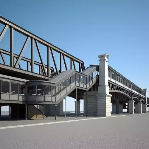 Elevated Railway 3D model