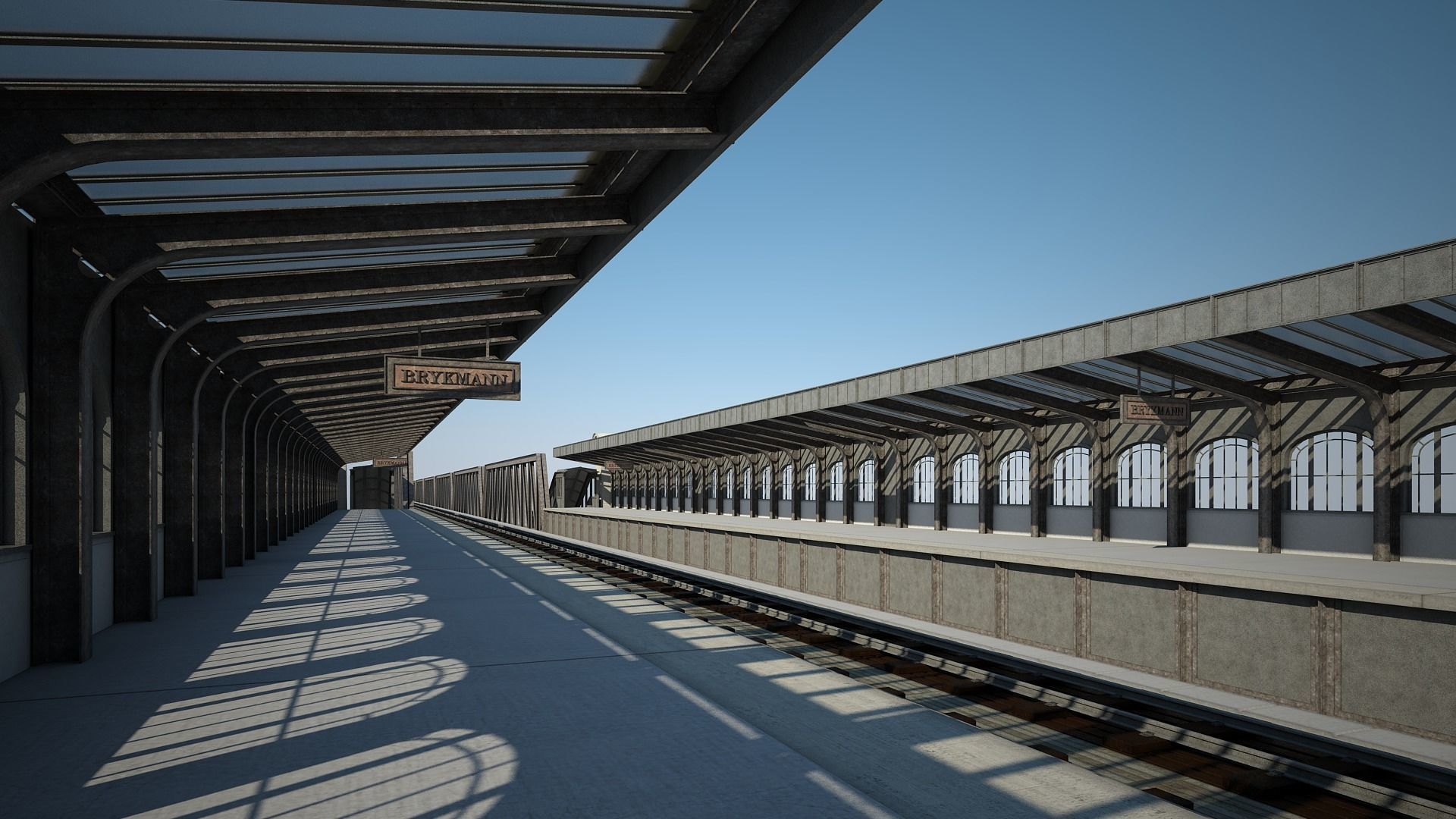 Elevated Railway 3D model_16