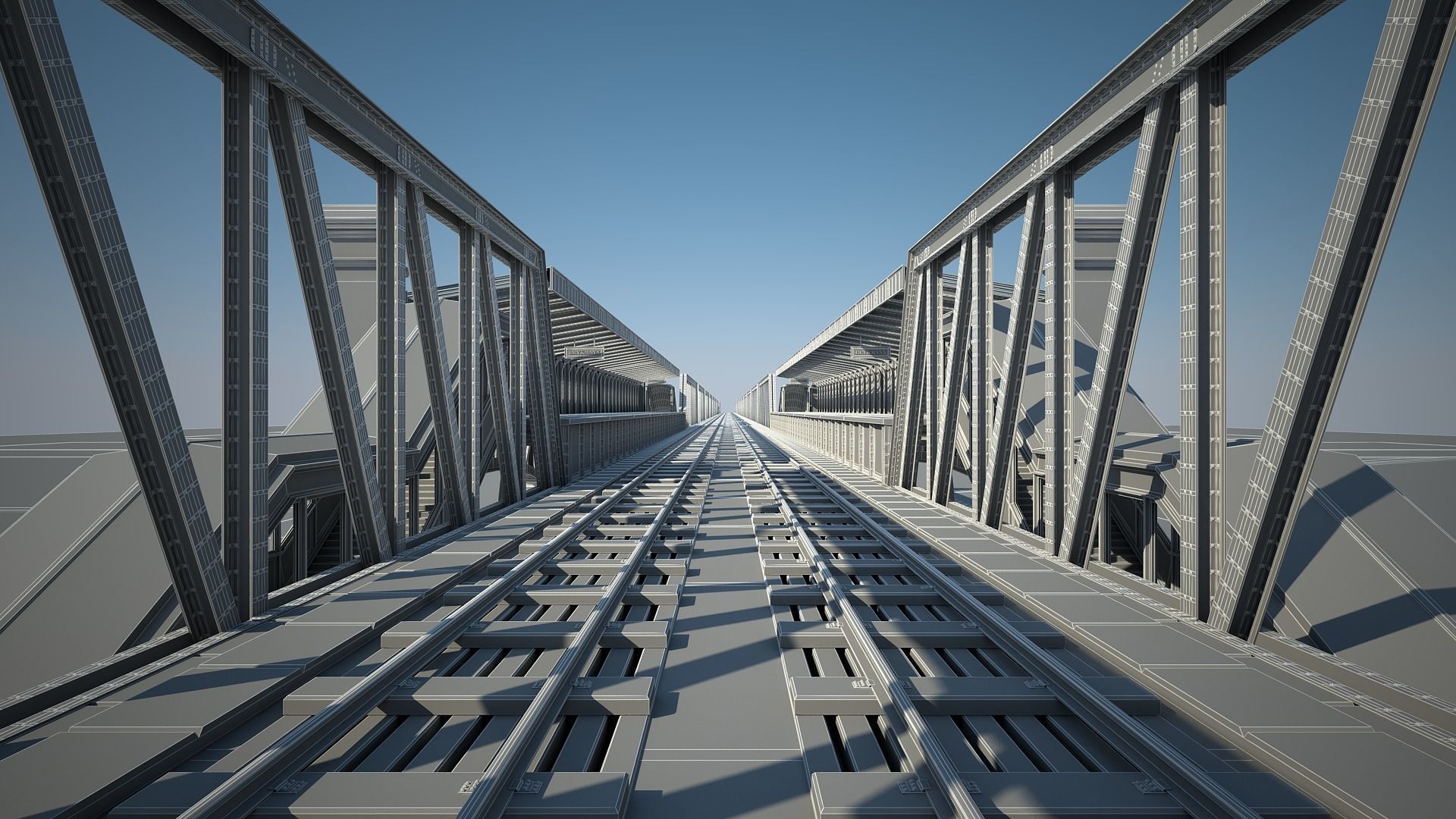 Elevated Railway 3D model_39
