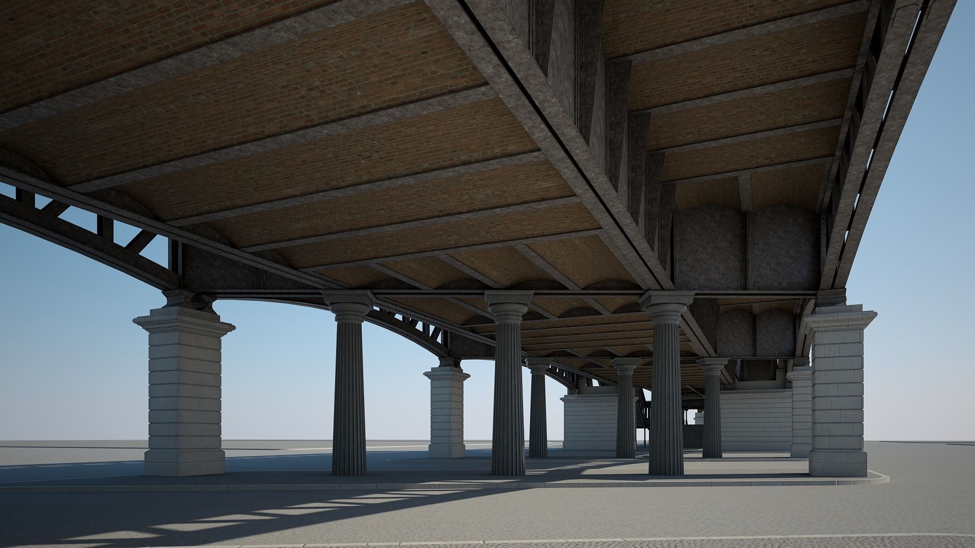 Elevated Railway 3D model_12