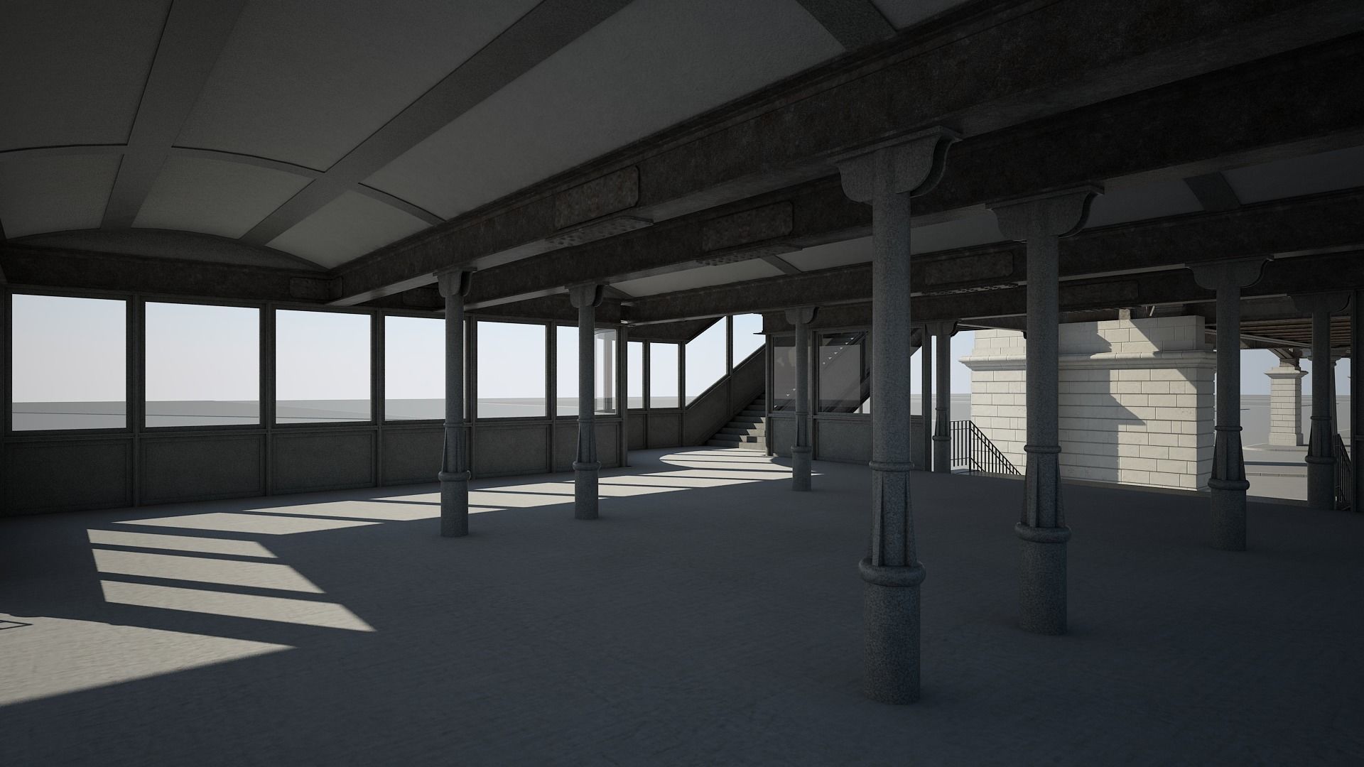 Elevated Railway 3D model_15