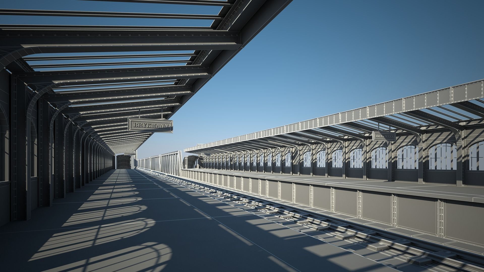 Elevated Railway 3D model_36