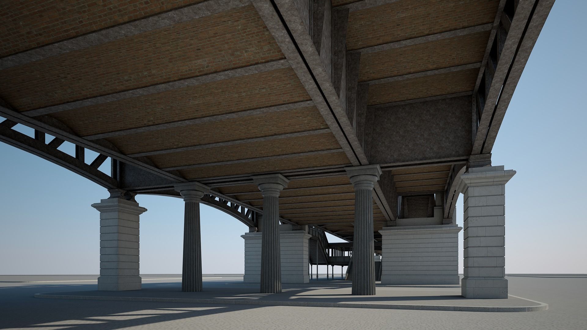 Elevated Railway 3D model_9