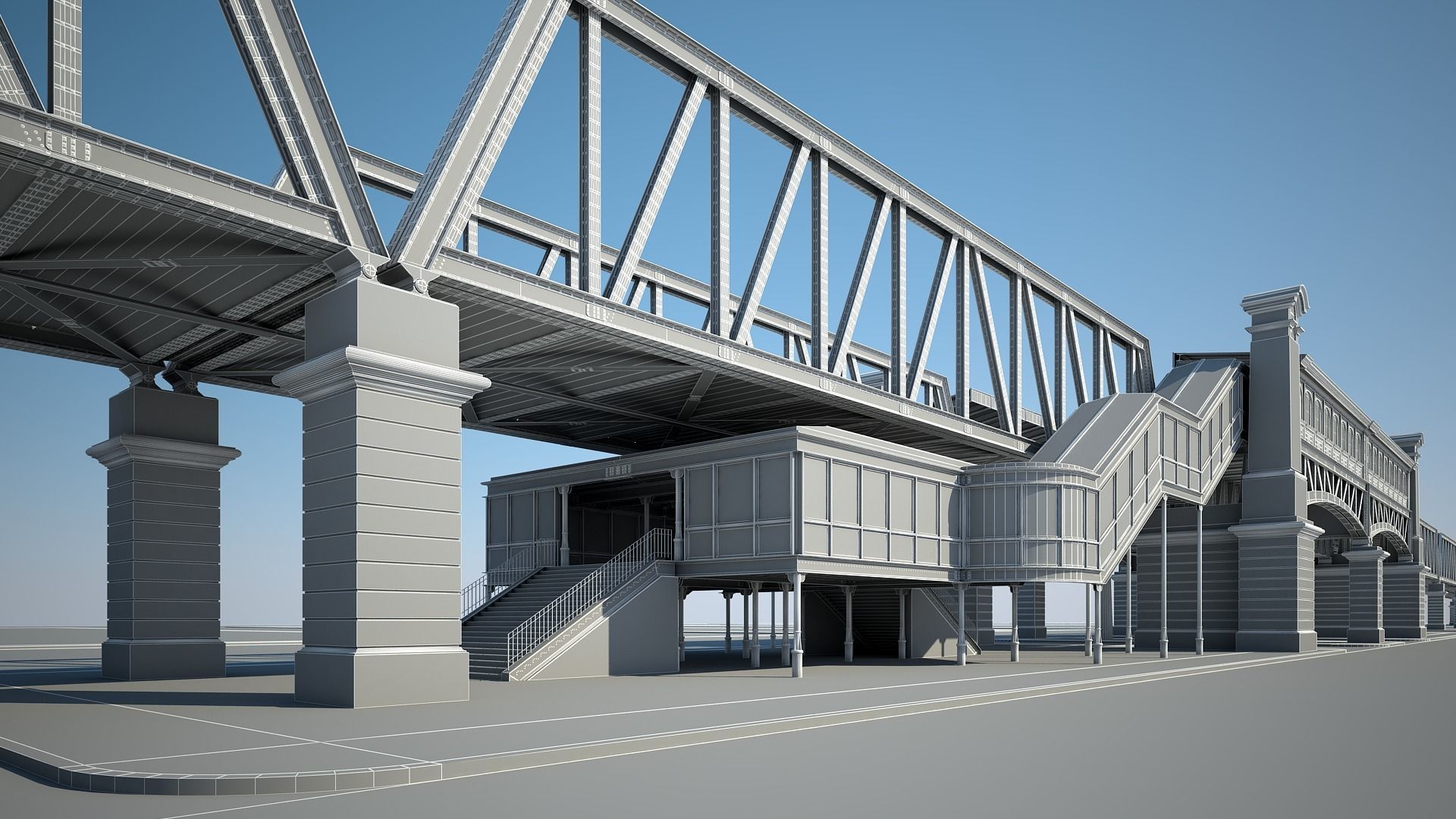 Elevated Railway 3D model_31