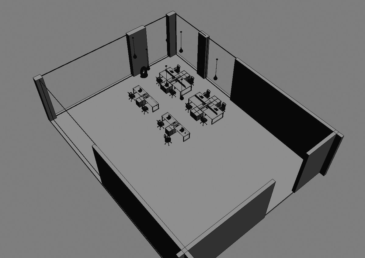 office workstation ws455 a06 3D model_3