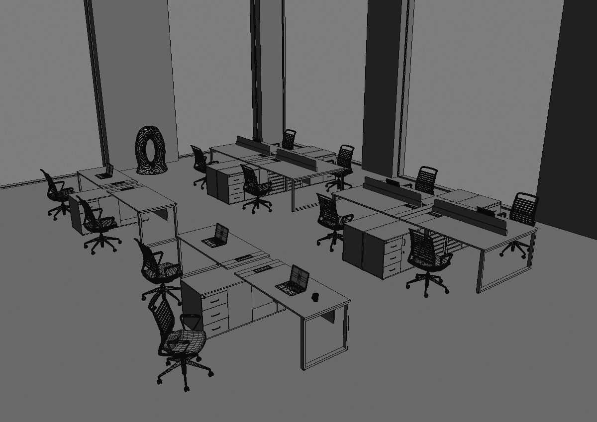 office workstation ws455 a06 3D model_38