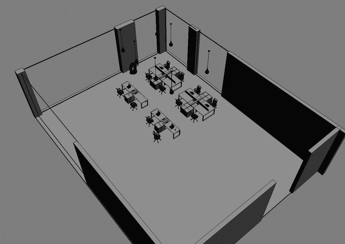 office workstation ws455 a06 3D model_4