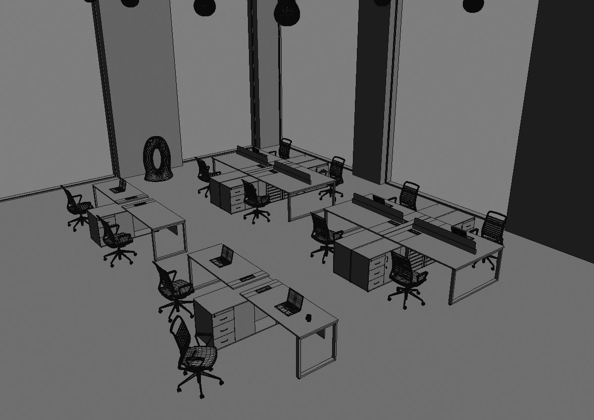 office workstation ws455 a06 3D model_35