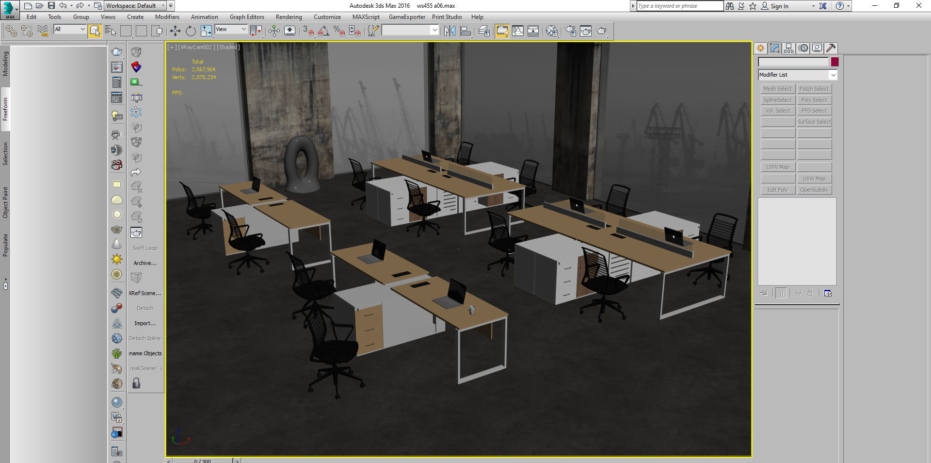 office workstation ws455 a06 3D model_43