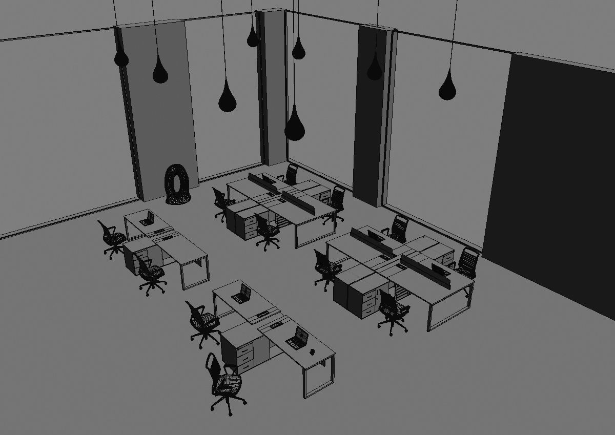 office workstation ws455 a06 3D model_29