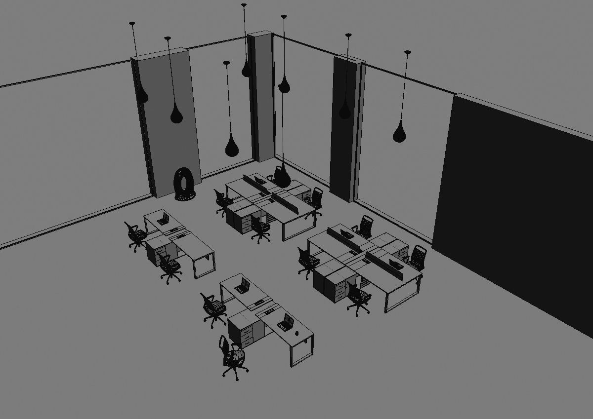 office workstation ws455 a06 3D model_22