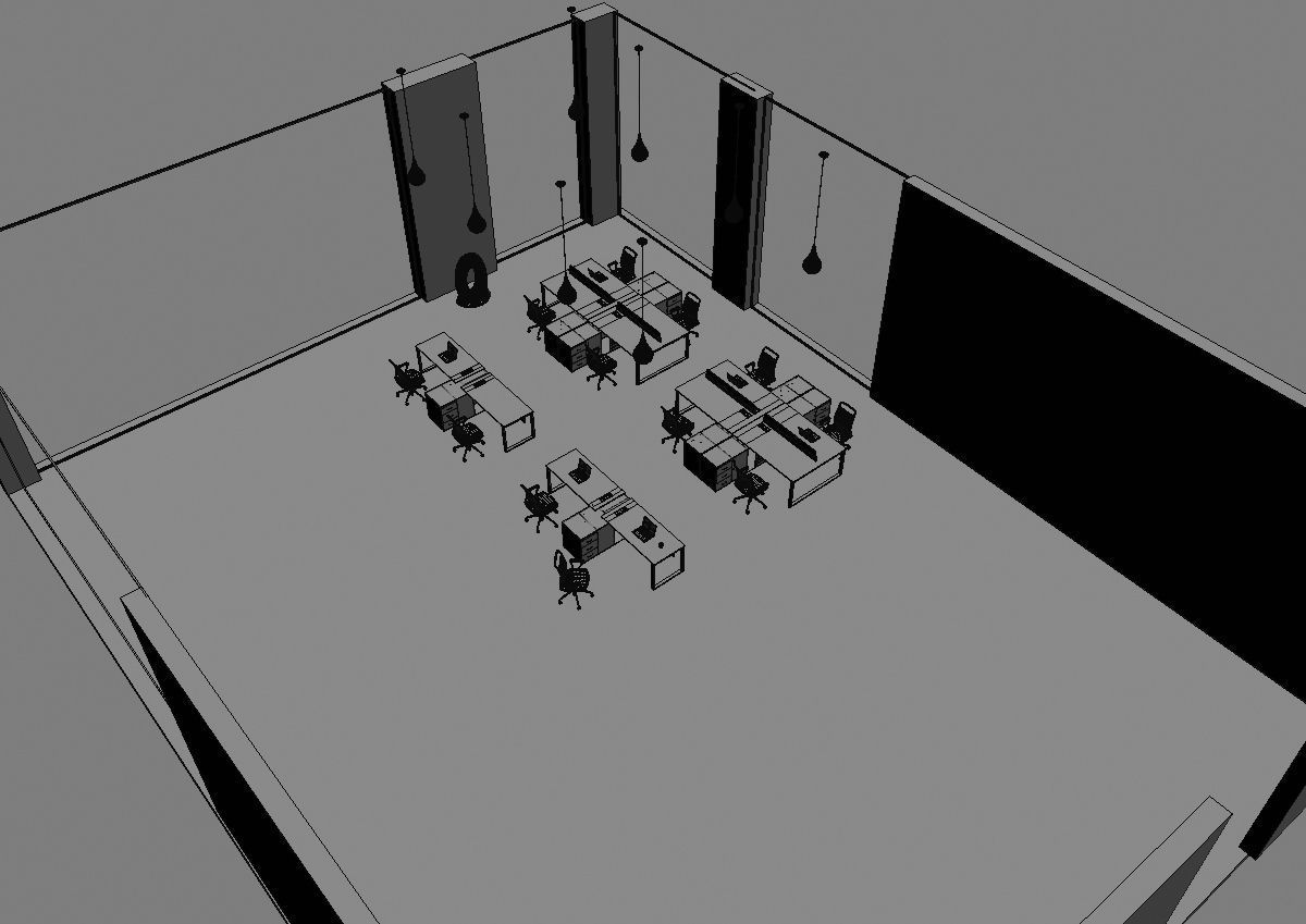 office workstation ws455 a06 3D model_8