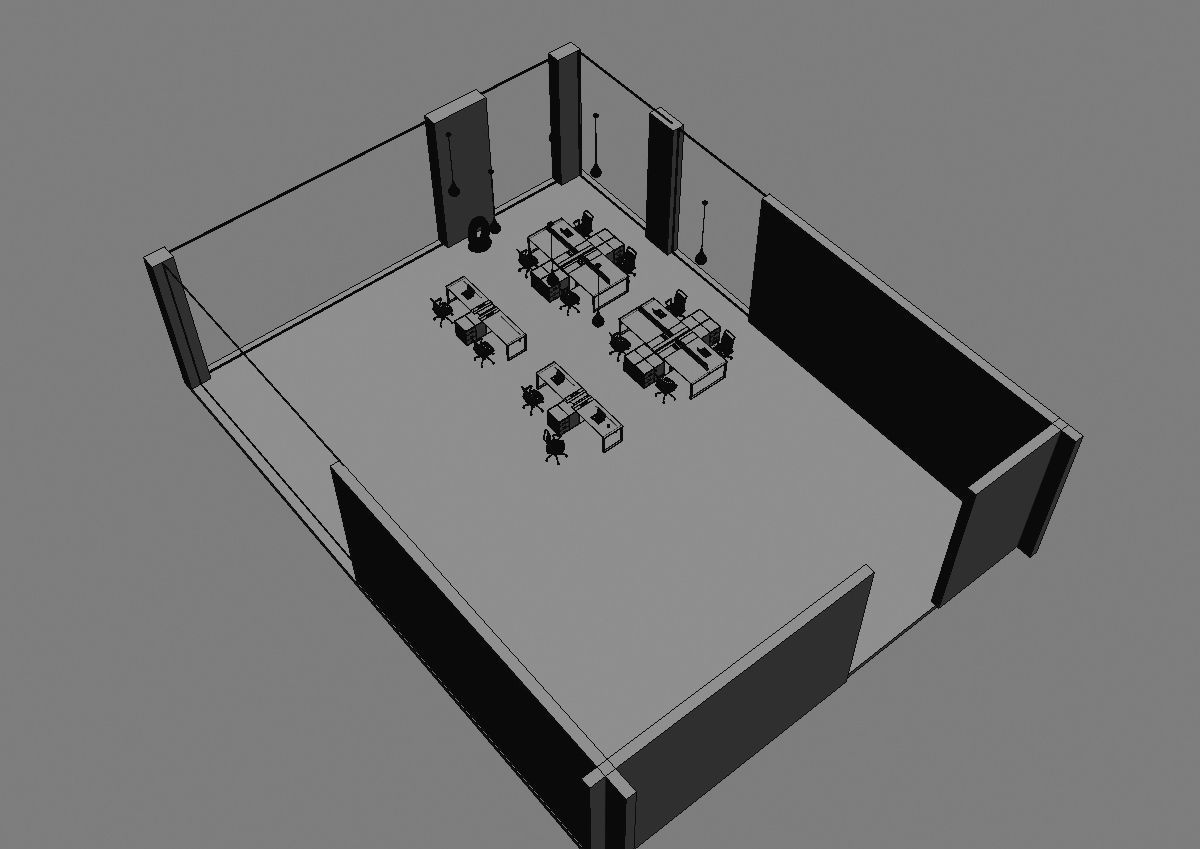 office workstation ws455 a06 3D model_2