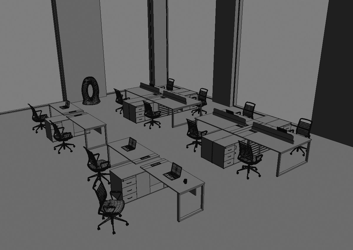 office workstation ws455 a06 3D model_37