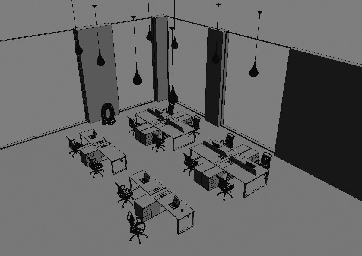 office workstation ws455 a06 3D model_26