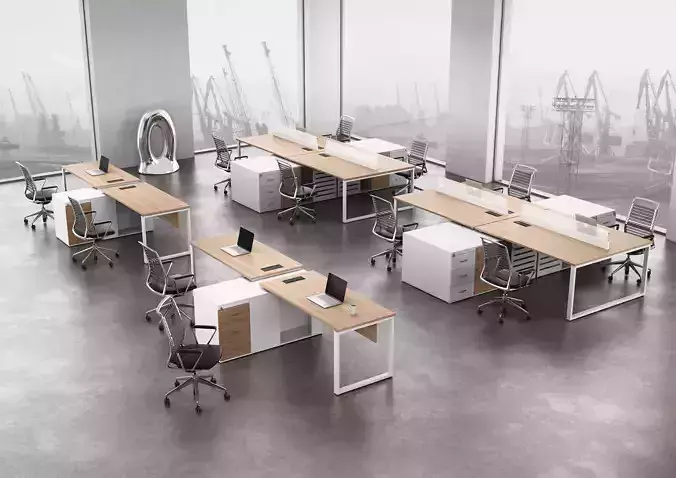 office workstation ws455 a06 3D model